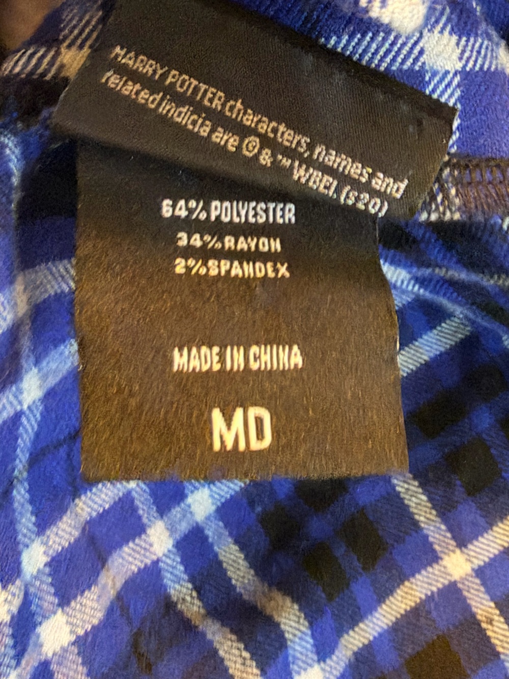 Harry Potter Ravenclaw Blue Plaid Pinafore Skirtall Dark Academia Cottagecore M - Picture 4 of 5